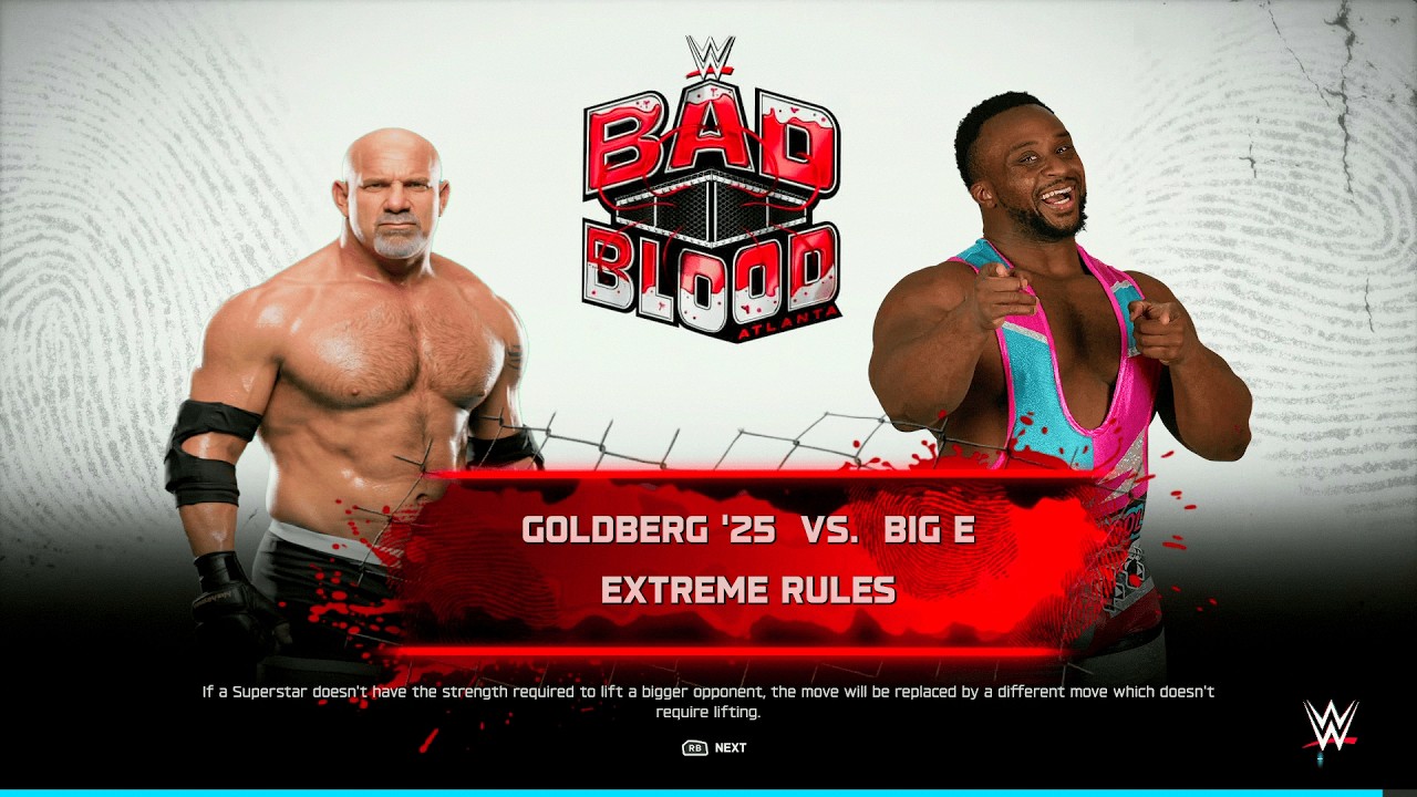 WWE 2K25 - Голдберг против Биг И | Спир против Биг И: заключительный матч по правилам экстремальн...
