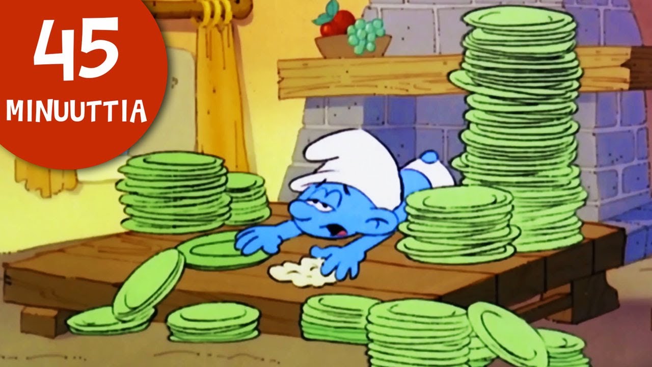 45 minuuttia Smurffeja • Laiskasmurffi 😴• Smurffit