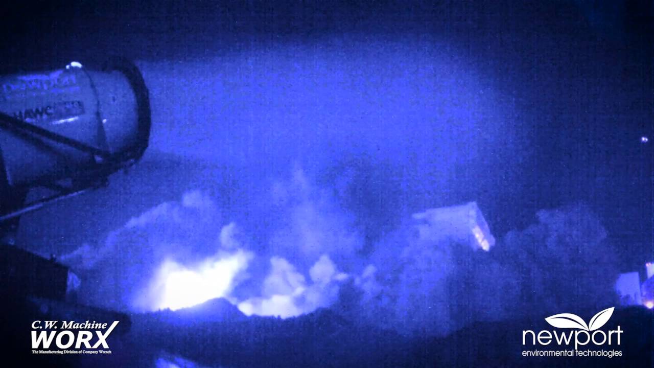 The Mini-Hawc Dust Control Cannon at the Riviera Implosion