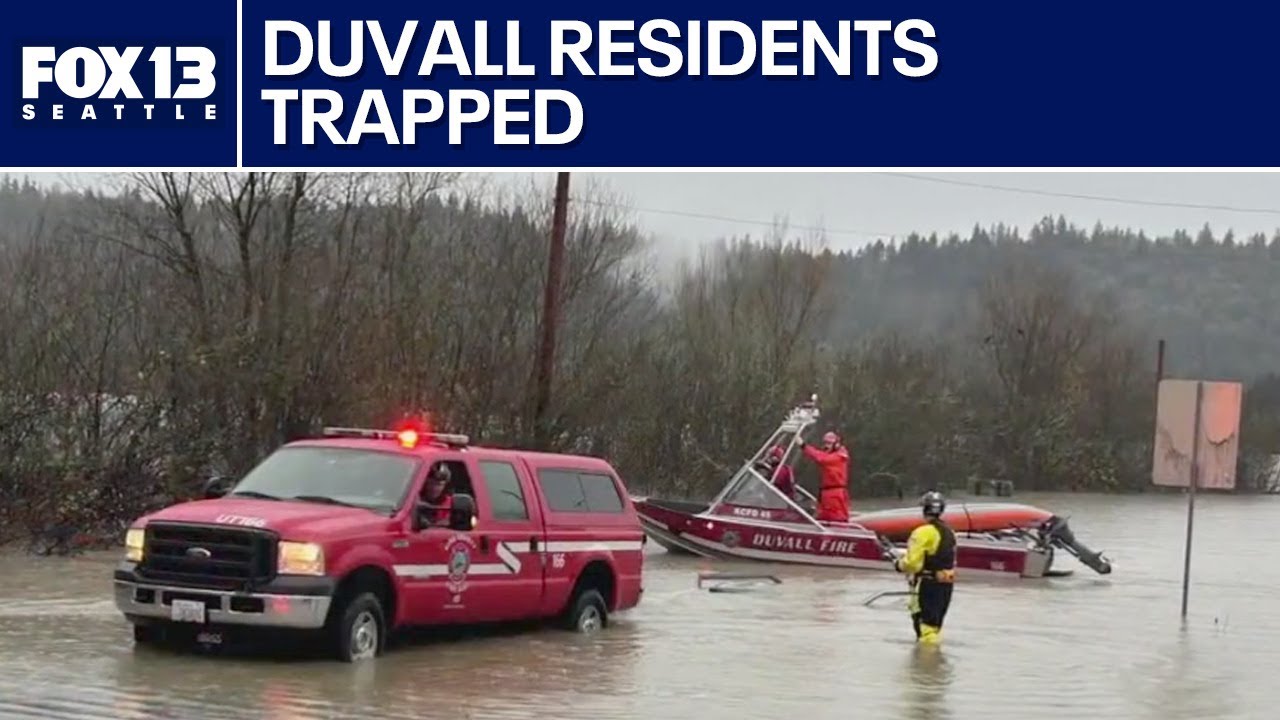 Duvall residents cut off by floodwaters | FOX 13 Seattle