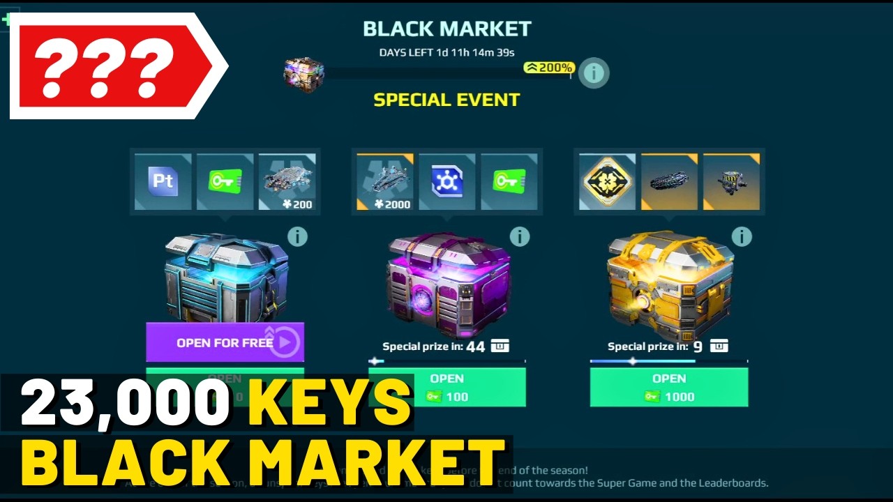 War Robots Black Market Chest Opening