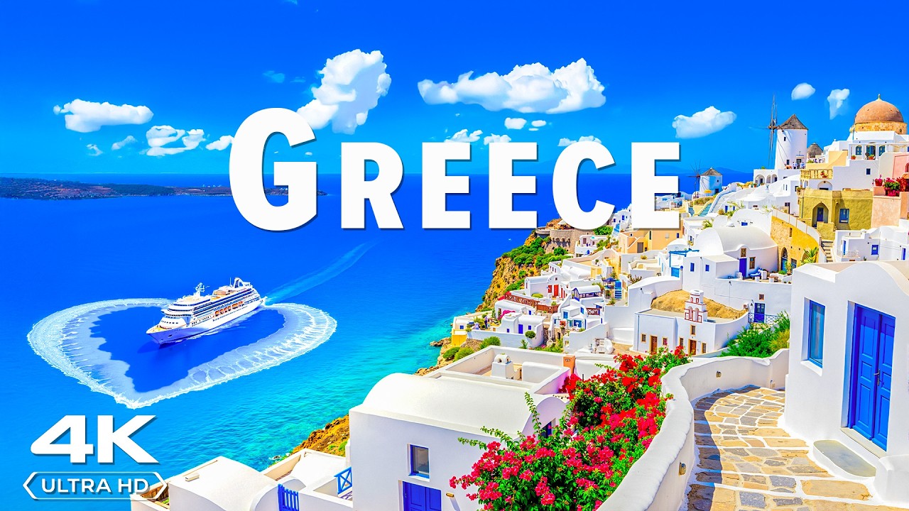 Greece Paradise 4K Drone Footage | Santorini, Mykonos & Mediterranean Paradise