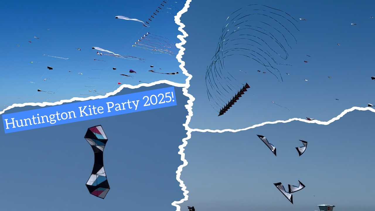 🪁 2025 Huntington Beach Kite Party | Kite Demonstrations and ‘Choreography’!
