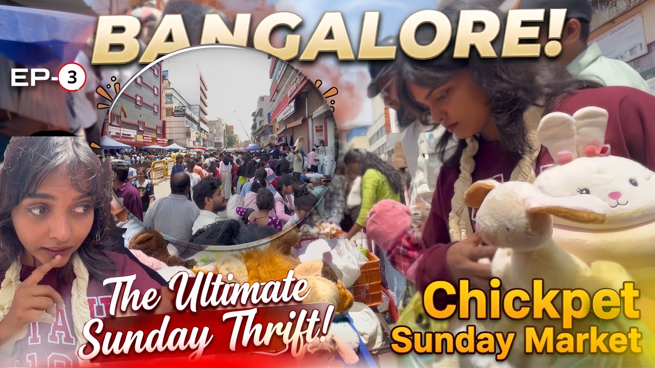 Branded clothes for ₹50?!🤯 Bangalore Chickpet Street Shopping Vlog | #malayalamvlog @4minnux24