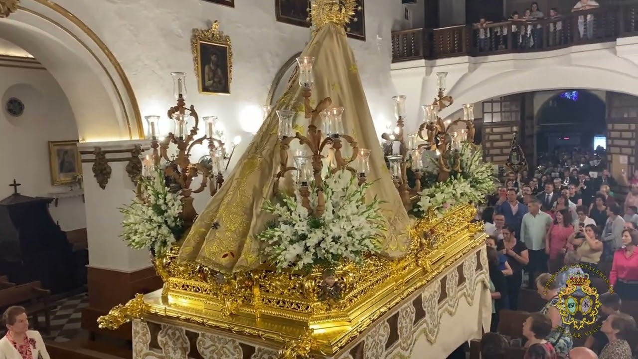 Procesión Virgen del Rosario 2023 - Entrada desde el interior de la Iglesia - Cúllar Vega