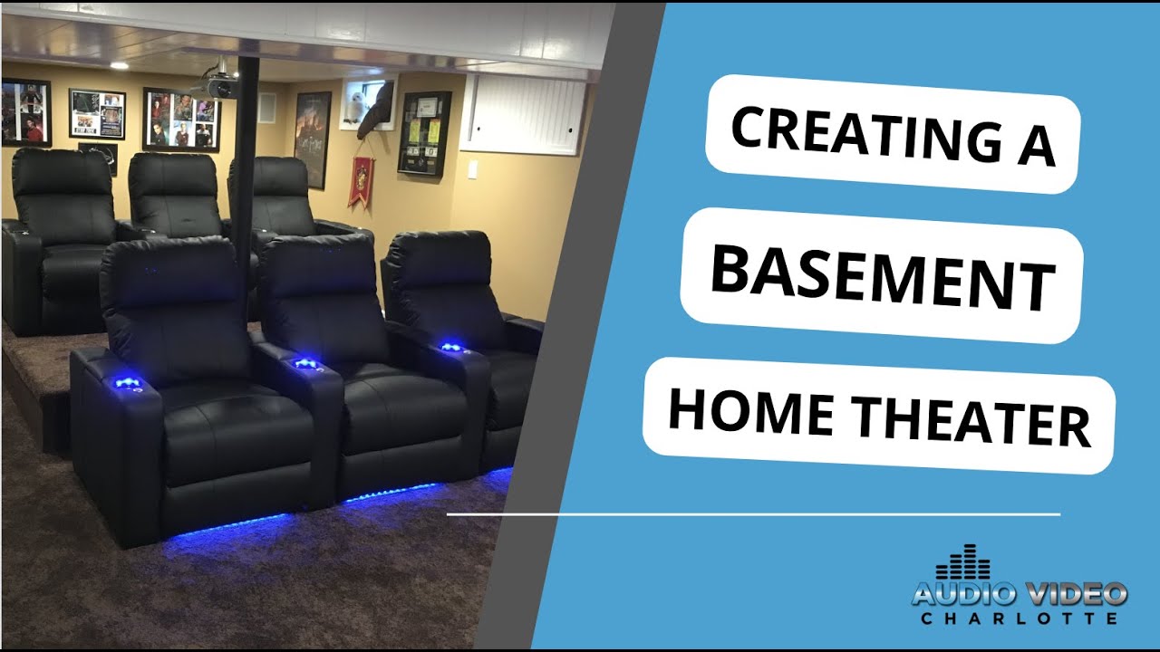 Basement Home Theater Installation by Audio Video Charlotte