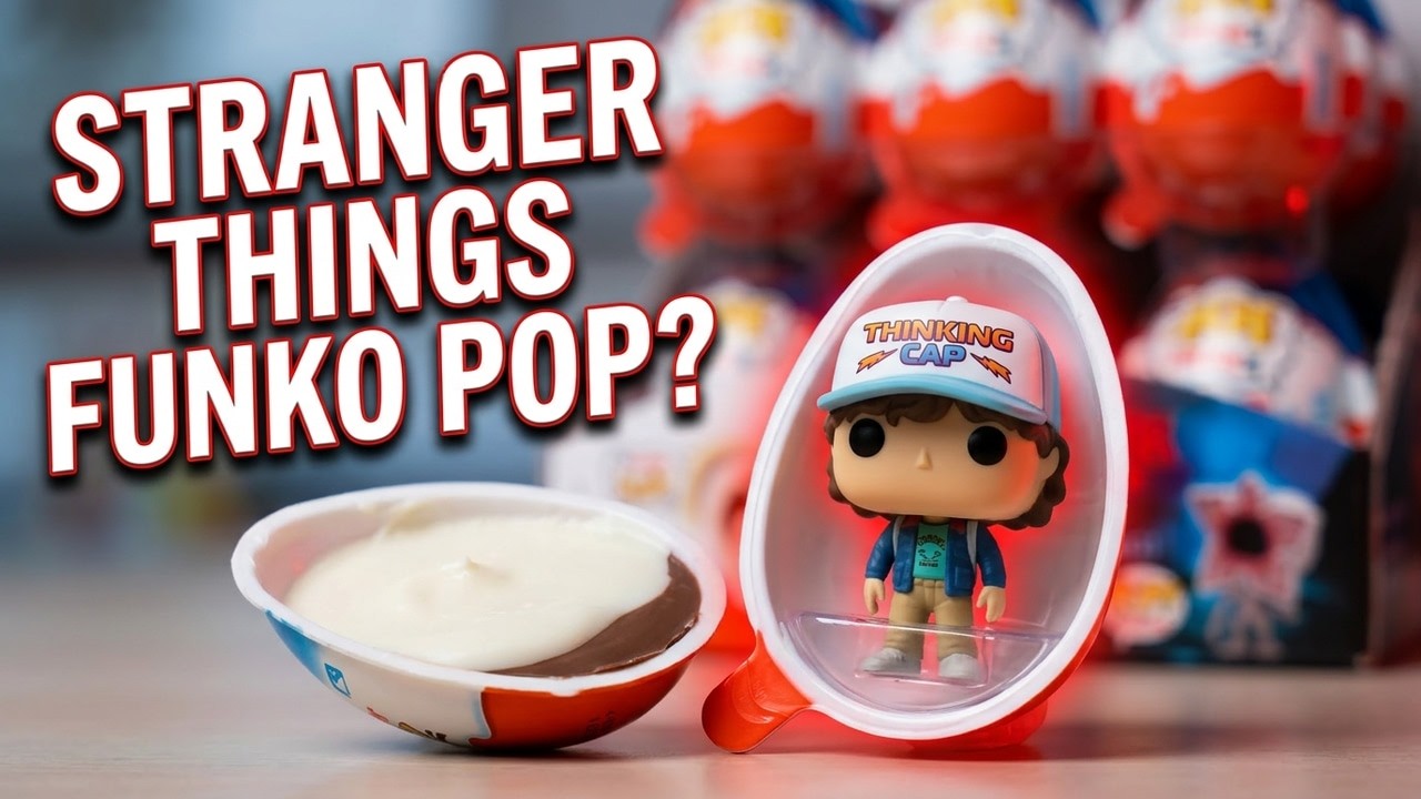 Kinder joy Stranger Things Funko pop Netflix opening 2025 big unboxing