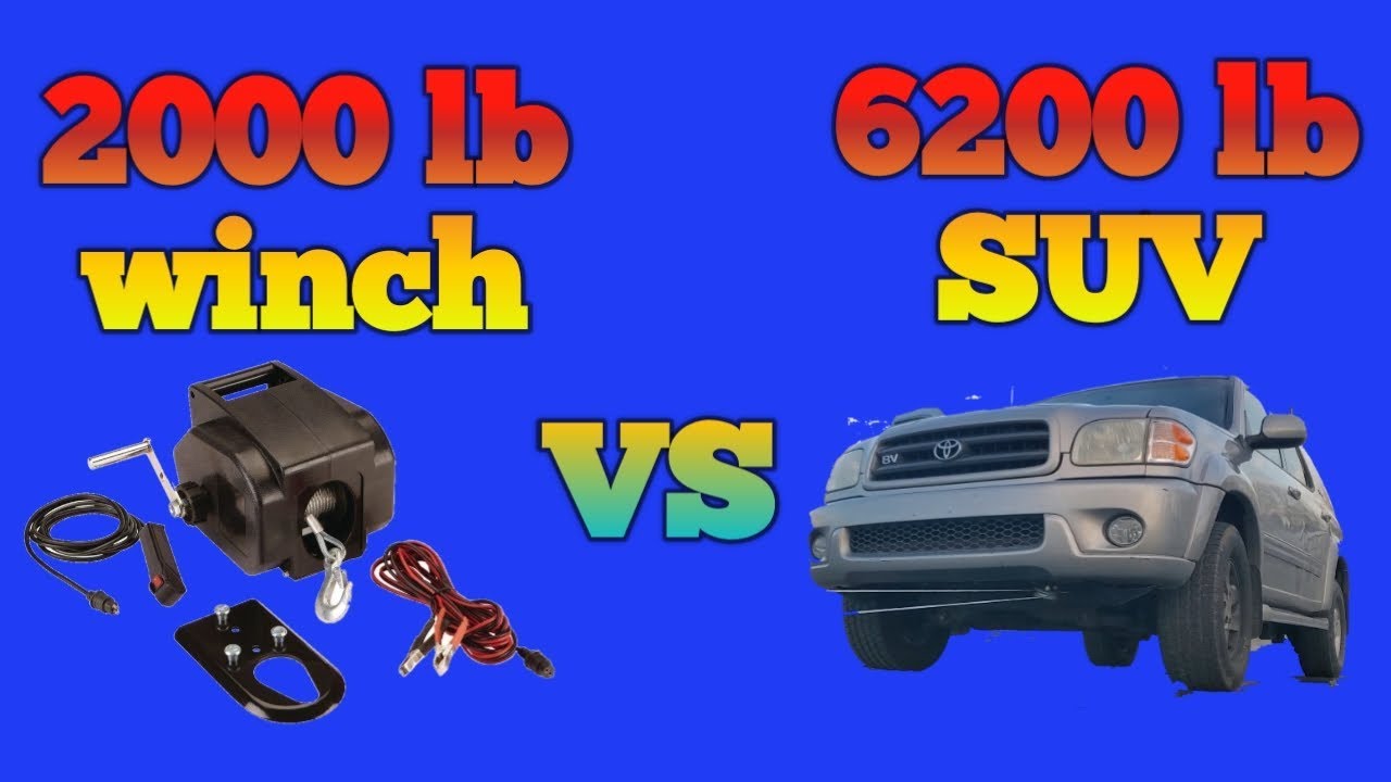 Может ли лебедка весом 2000 фунтов вытянуть внедорожник весом 6000 фунтов? #CARHAULER #лебедка #h...