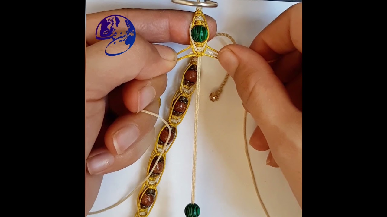 آموزش دستبند با سه گره متوالی