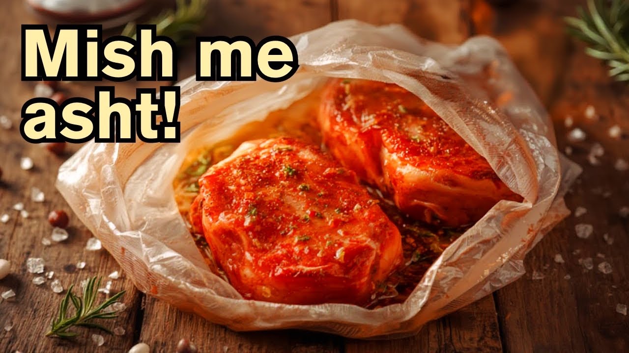 Kotletë me asht në Qese - pjesë nga brinjët e viçit. 🥩– Darkë e Shpejtë që s’Harrohet! 🍽️✨