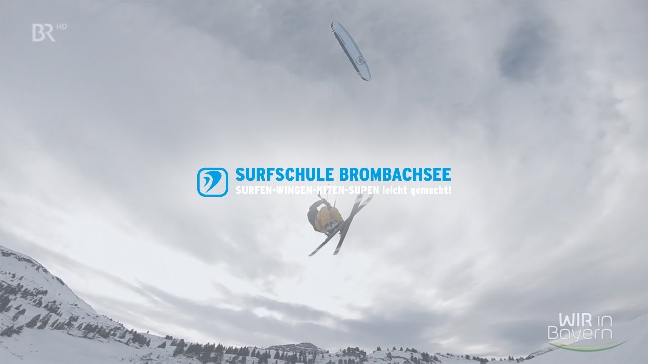 Kiteweltmeister Florian Gruber beim Snowkiten | BR Bericht