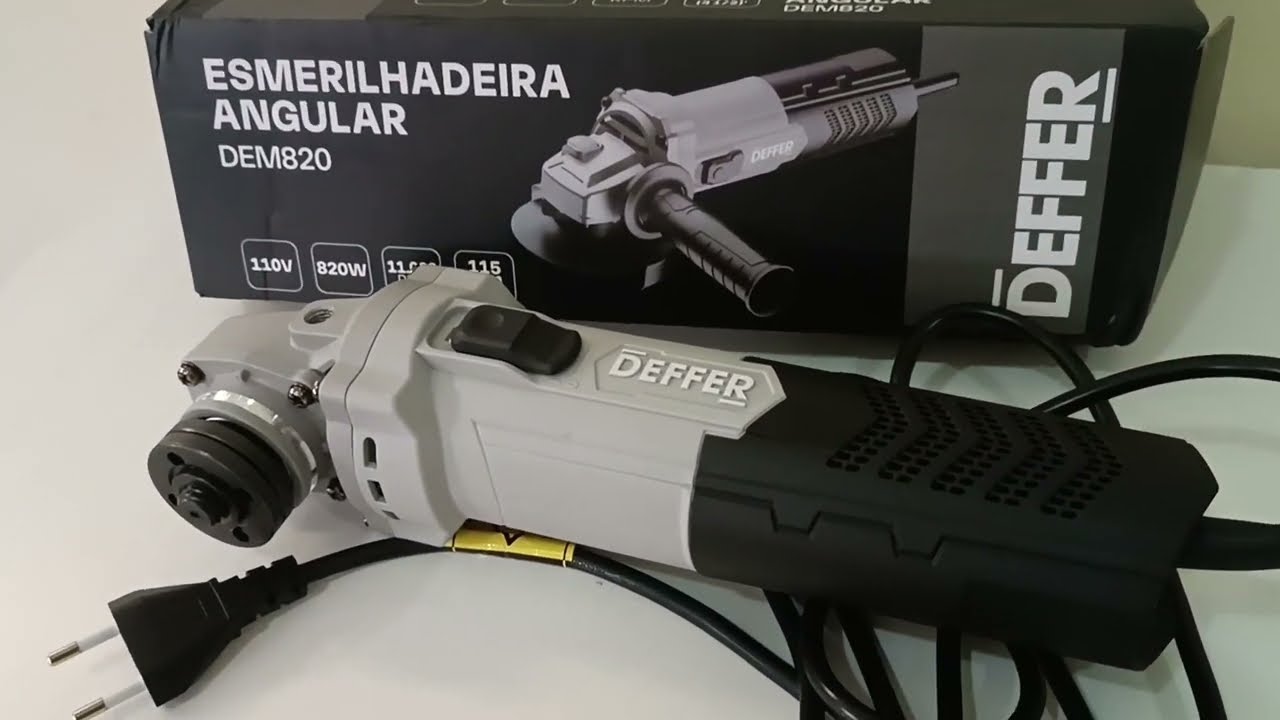 ESMERILHADEIRA DEFFER 820W 110V Veja este v&iacute;deo antes comprar sua Esmerilhadeira.