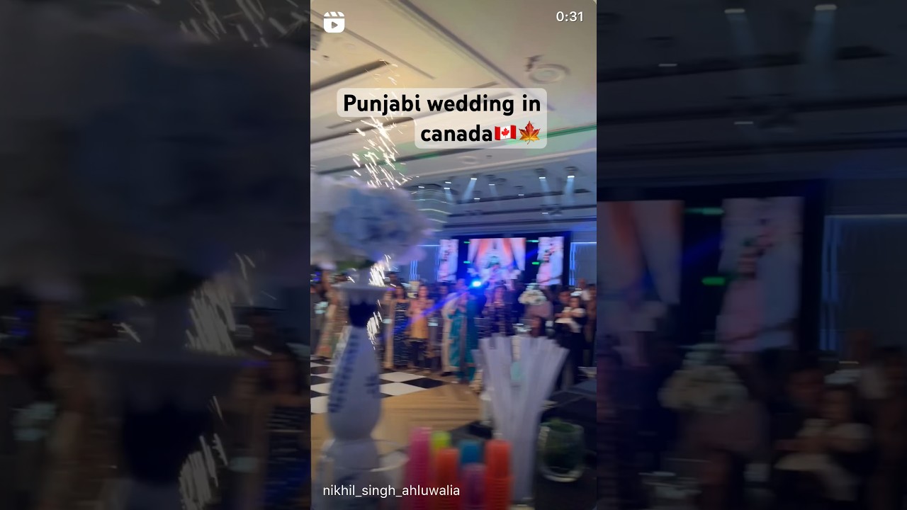 Punjabi wedding in Canada 🇨🇦 || Indian marriage ceremony in Canada 🍁 #wedding #youtubeshorts