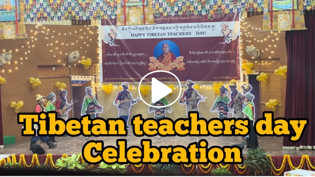 His eminence the samdhong rinpoche birthday celebration in/ CIHTS Varanasi/ Tibetan teacher say
