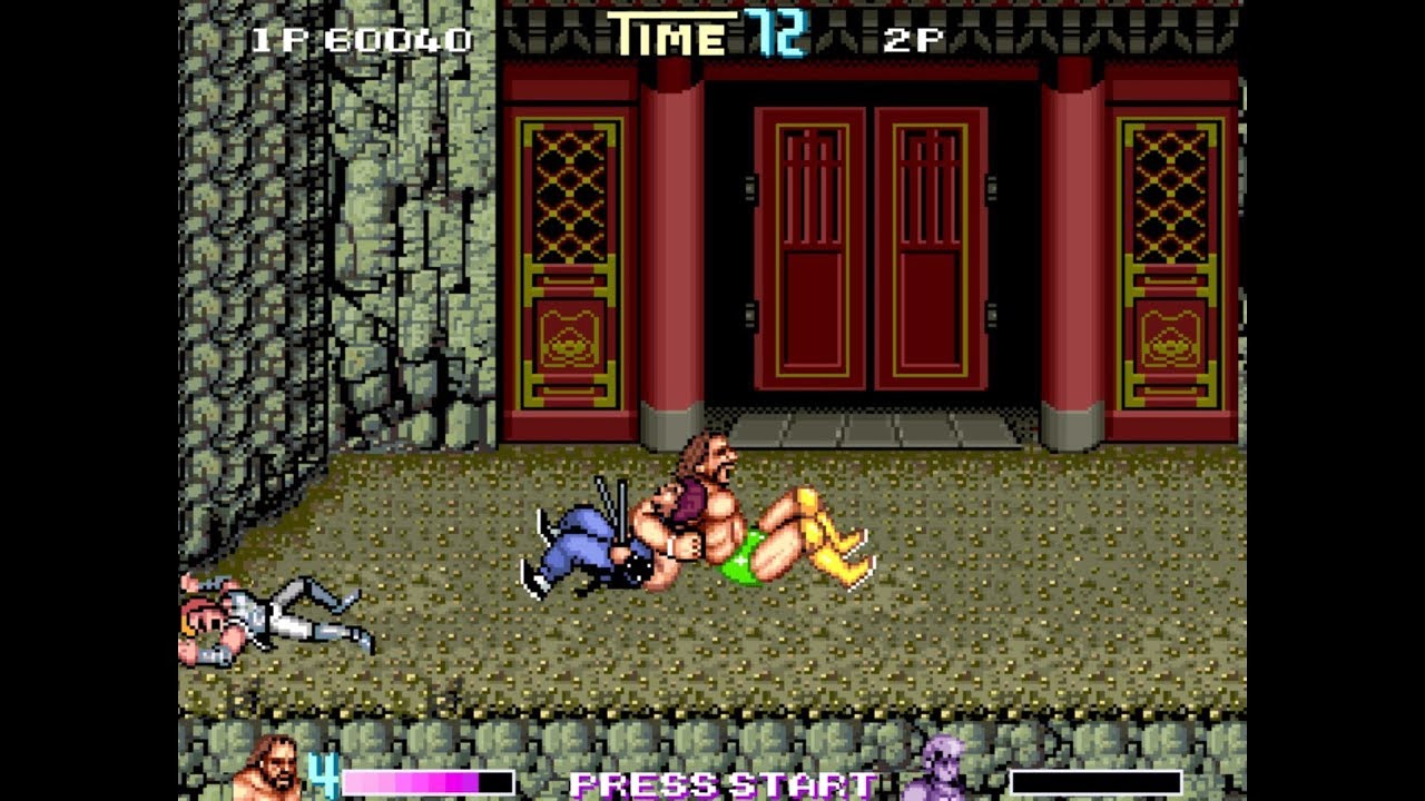 Double Dragon Reloaded Alternate  - Randy Savage likes throwing trash
