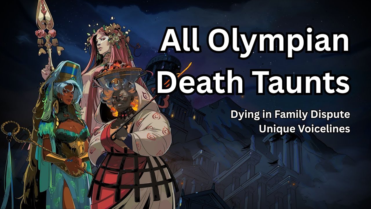 All Olympian Death Taunts (Dying in Family Dispute Voiceline) - Hades II