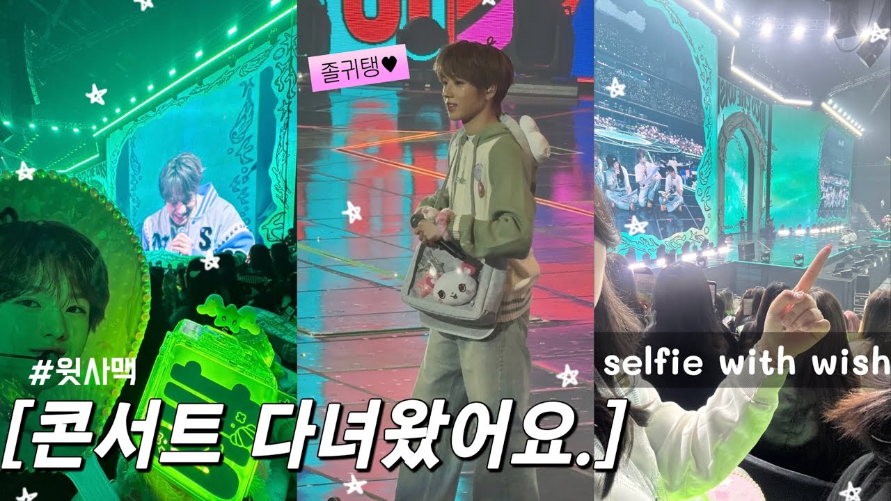 [ 시즈니 브이로그 ] 정신병이 멈추지 않는건 콘서트 탓일까ㅠㅠ? | 엔시티 위시 위시즈니 브이로그콘서트 단콘 나눔 사쿠야 인스파이어 막콘 콘서트브이로그 |
