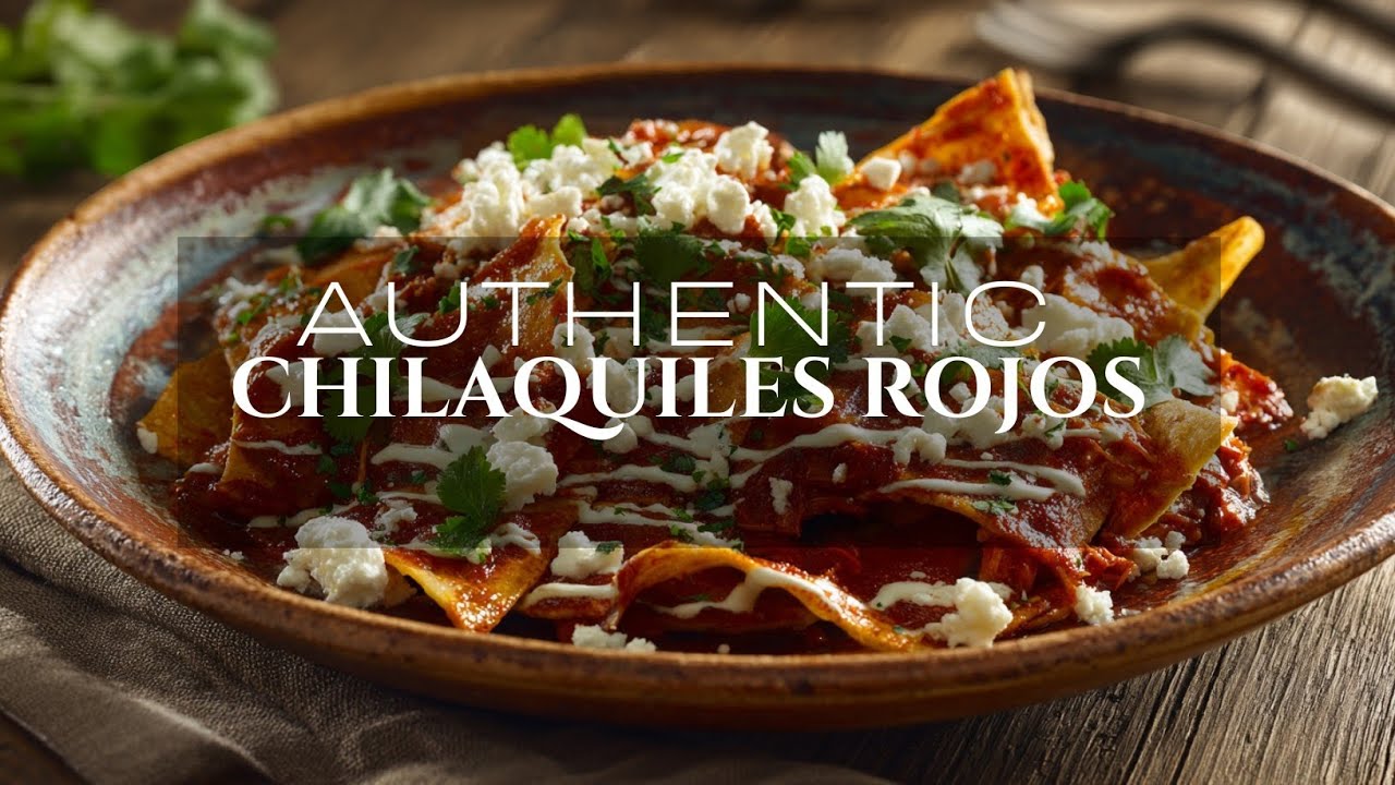 Authentic Chilaquiles Rojos | Traditional Mexican Home cooking | Comfort Food 