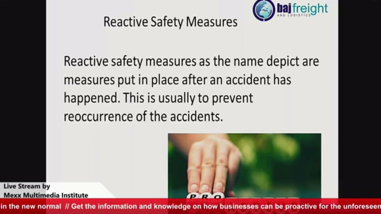 PROACTIVE AND REACTIVE SAFETY MEASURES IN THE WORKPLACE | GHISCON 2021