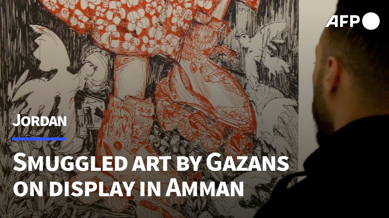 Gaza war: Smuggled Palestinian artwork shows trauma of conflict | AFP