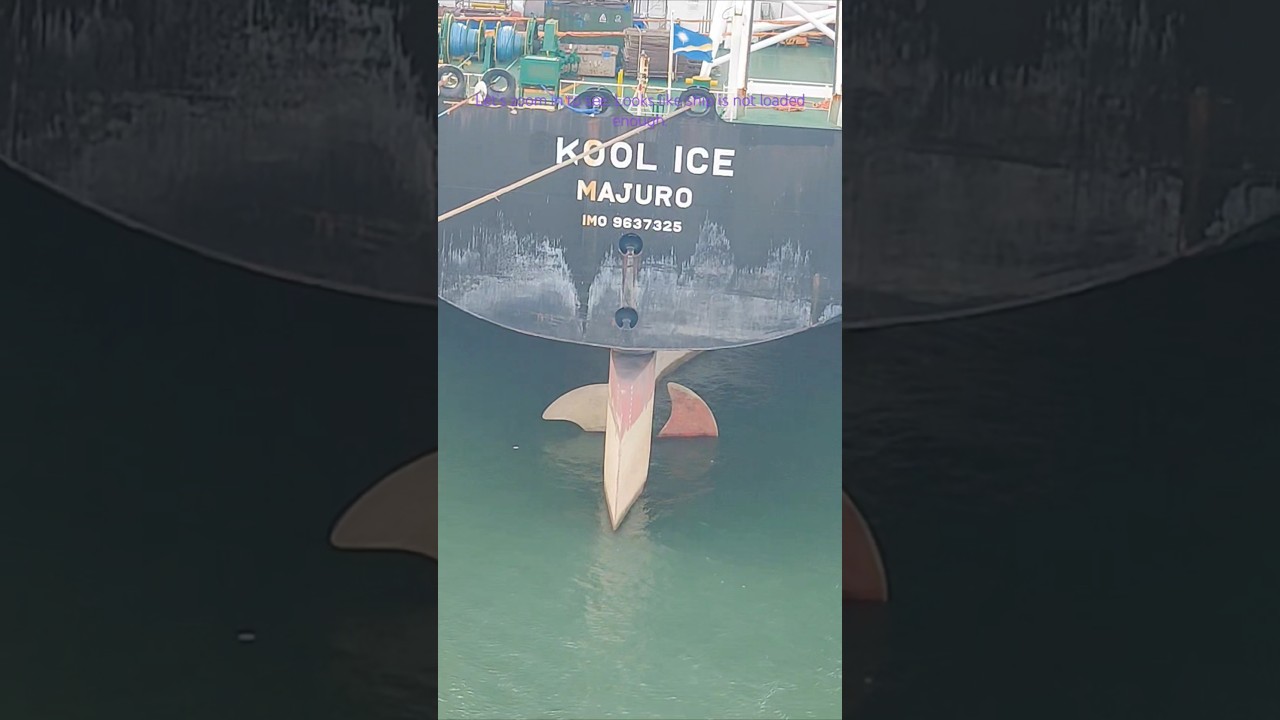 Ships propellers underwater video | Why Propeller is not fully in #shorts
