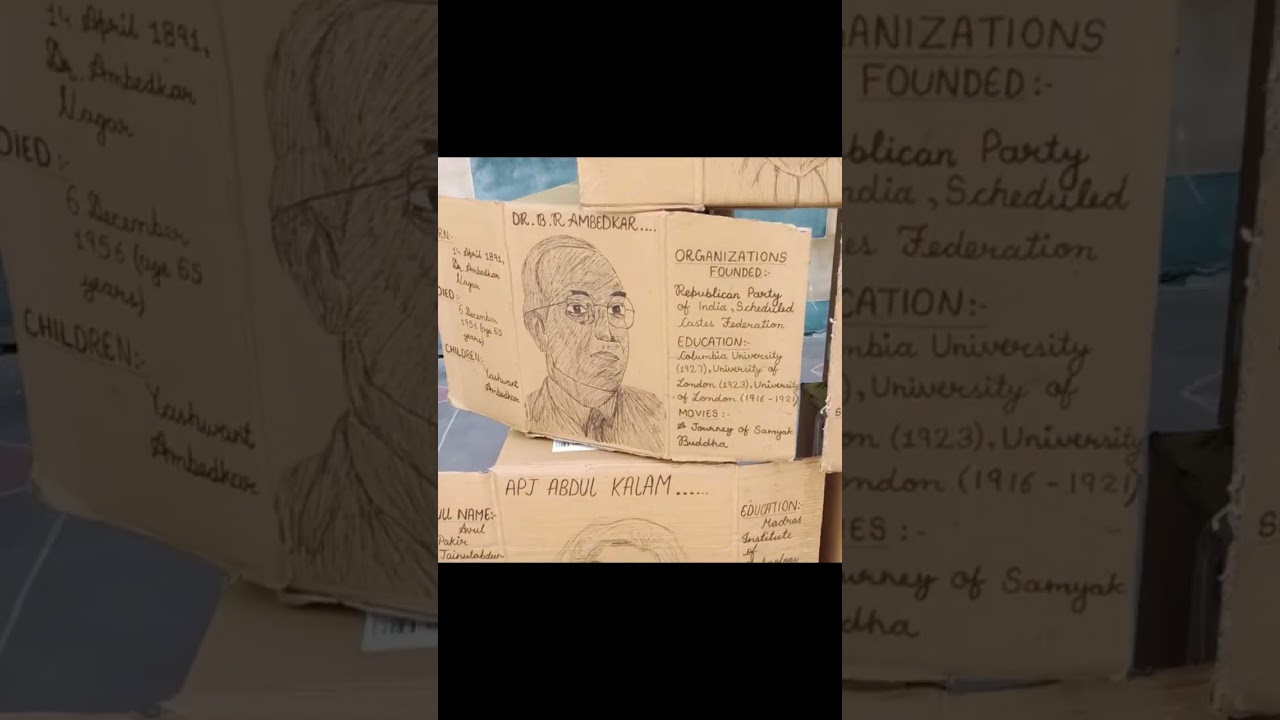#CardboardArt #HistoricalBiography #SchoolProject #2025shorts#CreativeLearning