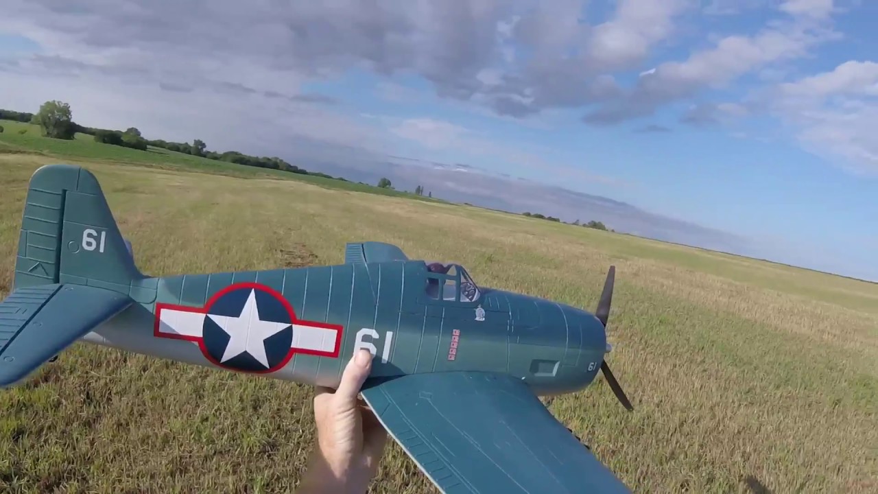 Hand Launching and Belly Landing The Tower Hobbies' F6F Hellcat
