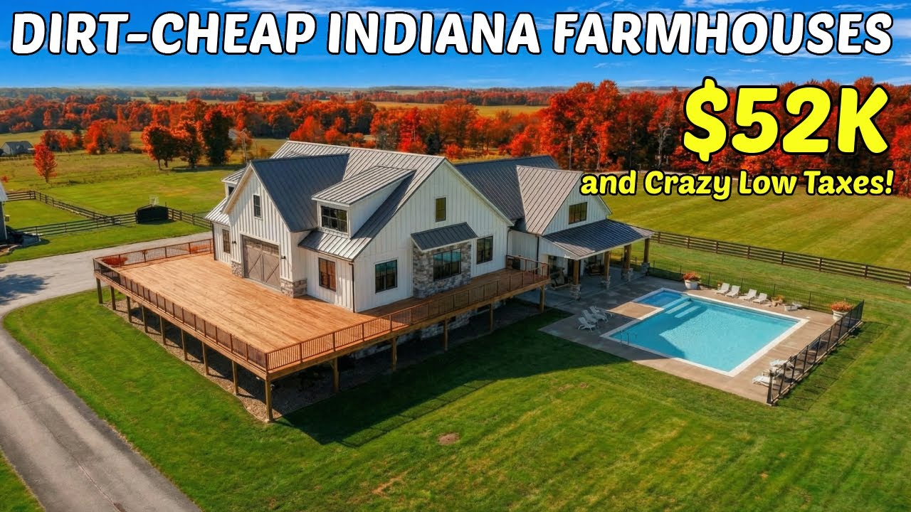 DIRT CHEAP INDIANA FARMHOUSES You Can SNAG Right Now – Hidden Real Estate Goldmines!