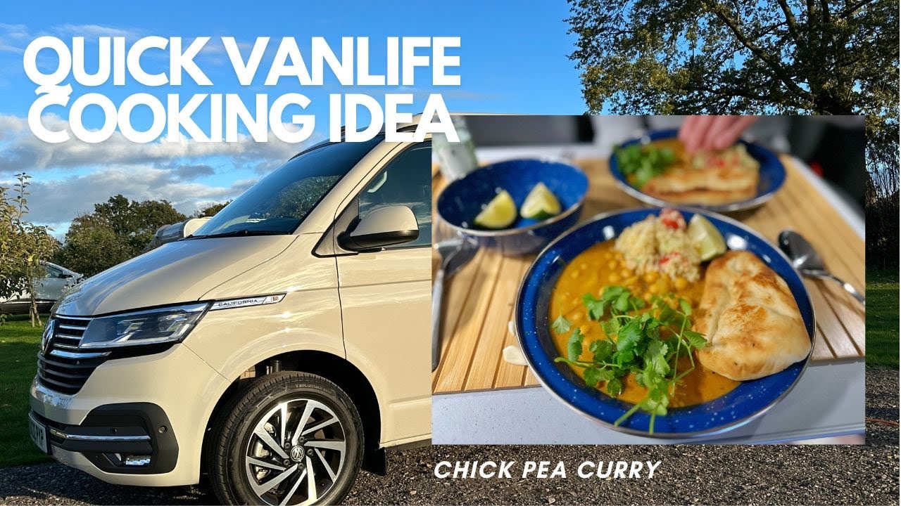 Quick Chickpea Curry with Ridgemonkey | VW California Ocean Campervan Cooking