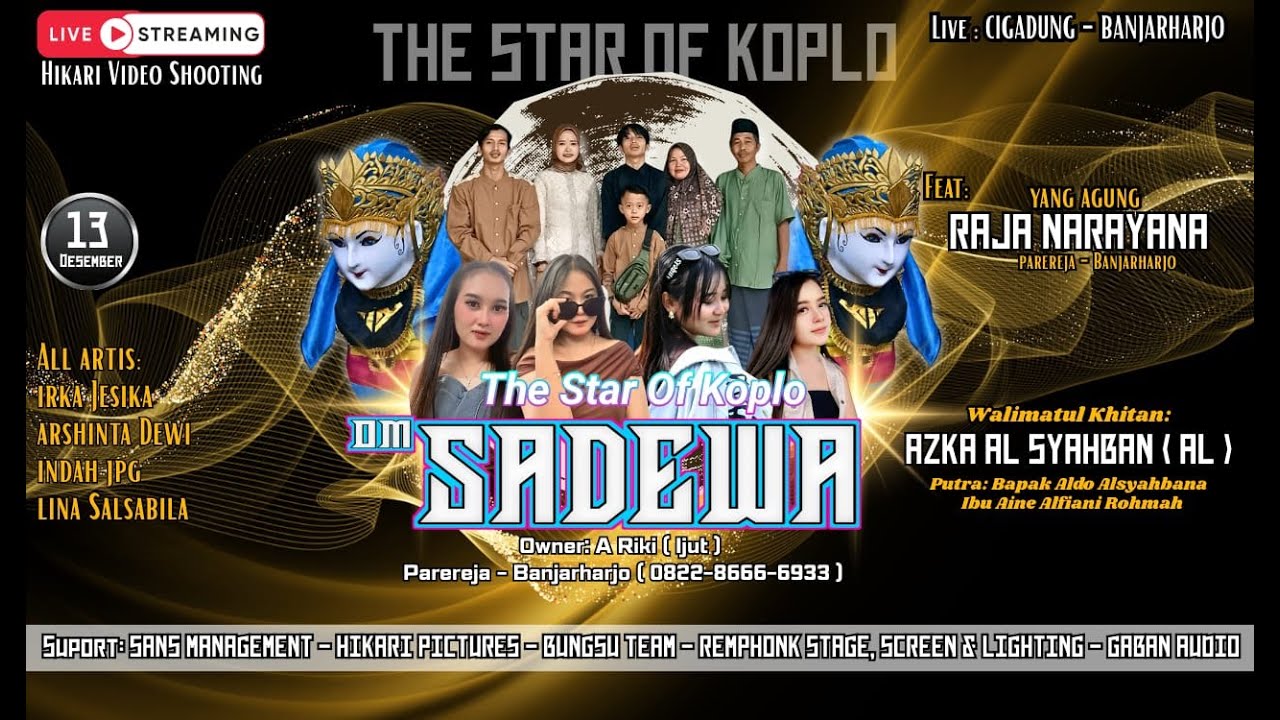 LIVE OM SADEWA // DI DESA CIGADUNG - BANJARHARJO // SABTU 13 DESEMBER 2025 // EDISI SIANG