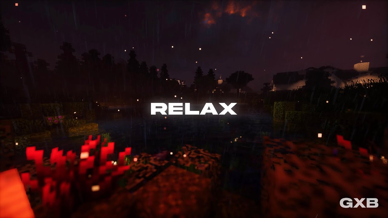 Relax & Enjoy... (Minecraft music w/ heavy rain)