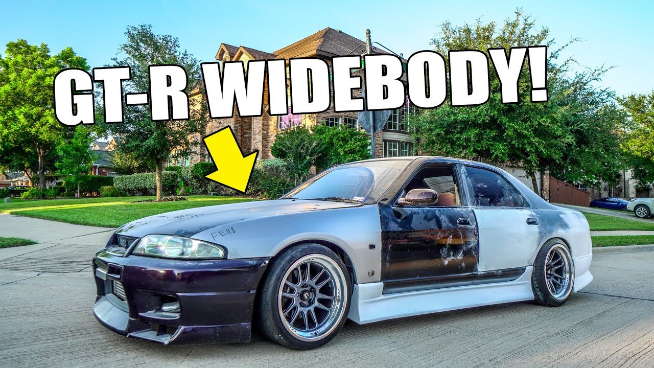 R33 GT-R WIDE FRONT FENDER INSTALL!