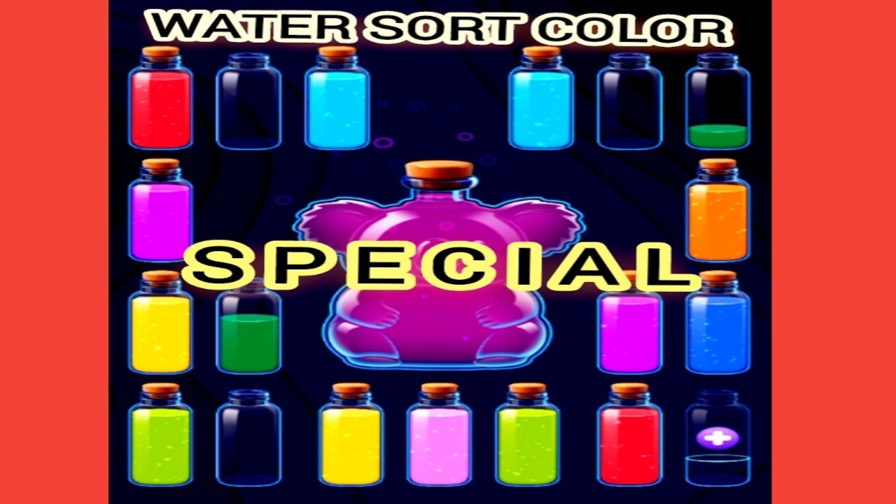 Developing the mind and strengthening thinking by solving water sort color special
