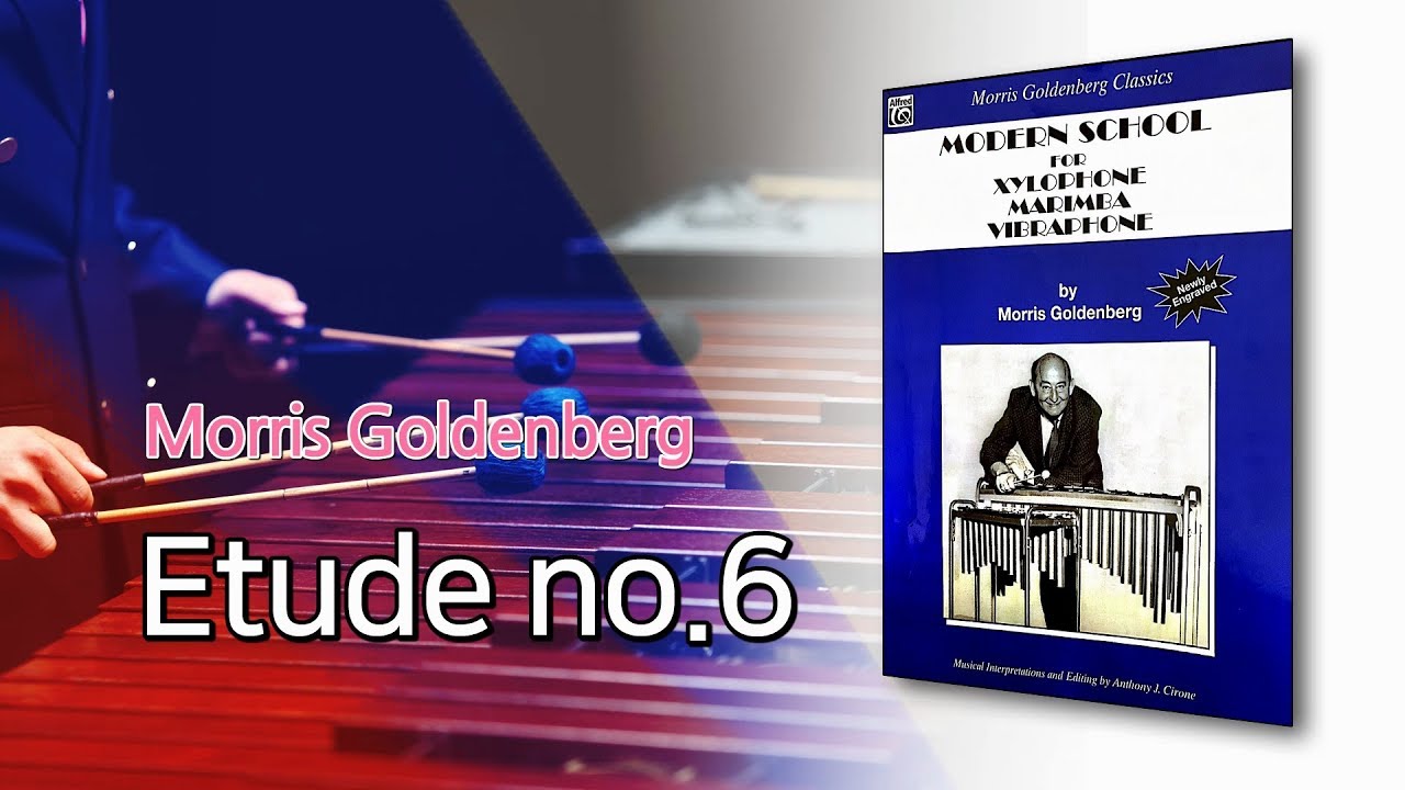 Etude no.6 from Modern School for Xylophone Marimba Vibraphone by Morris Goldenberg