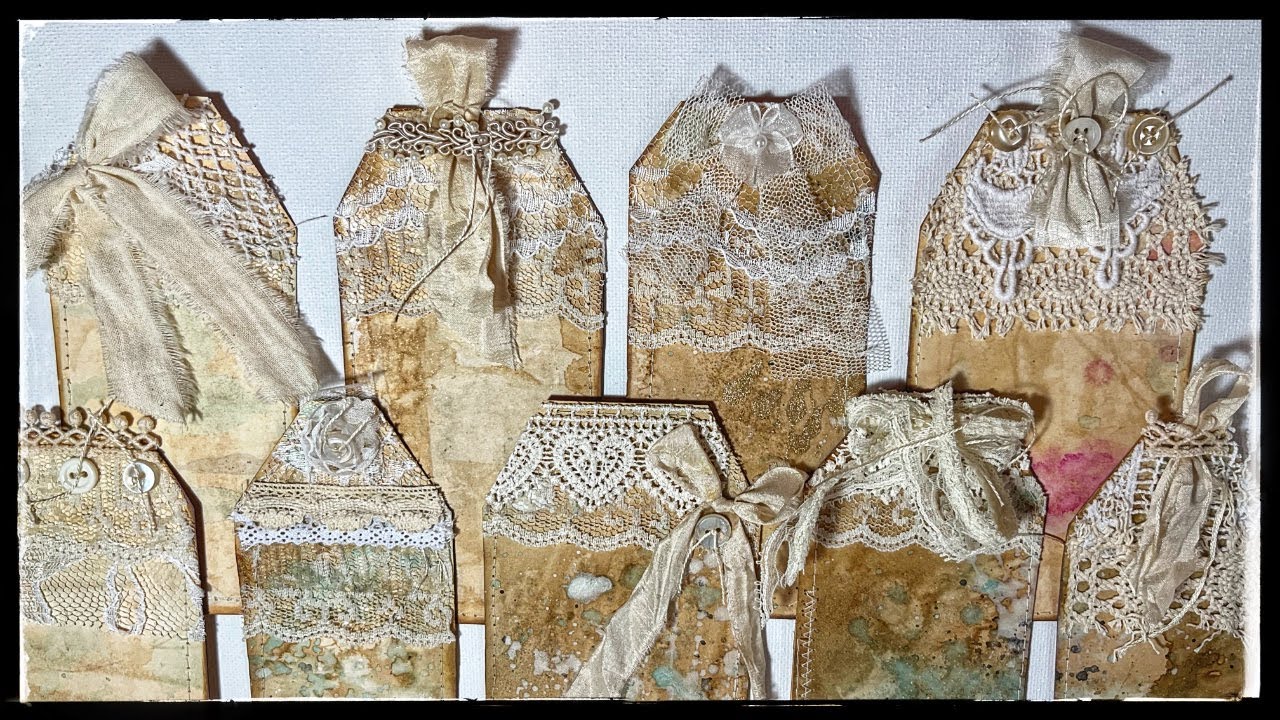 Tutorial - Tags - Lace Accents - Junk Journal