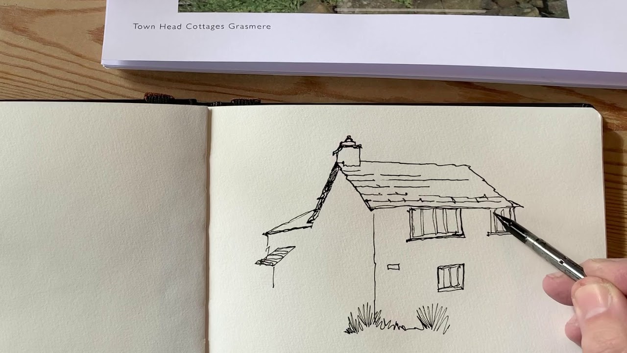 Drawing with a dip pen & acrylic ink!