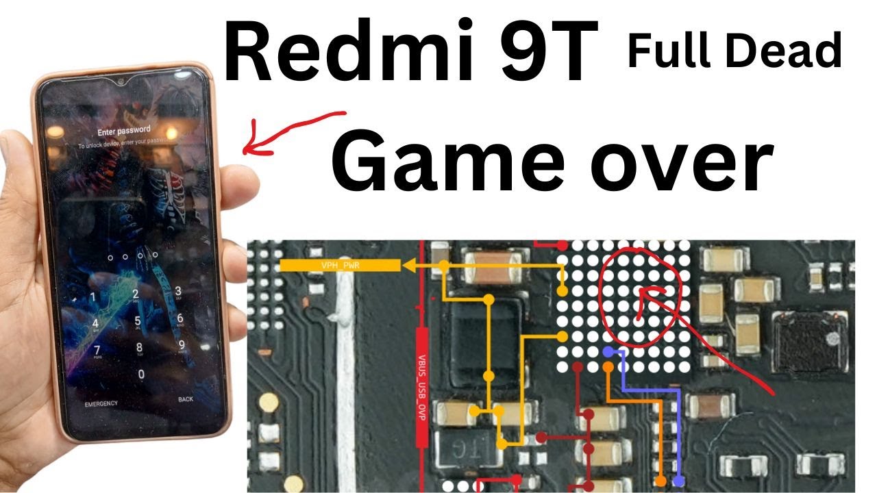 Xiaomi Redmi 9T M2010j19SG Full Dead No Port No Power No Charging Vbat Full Beep Pmi632 change Done