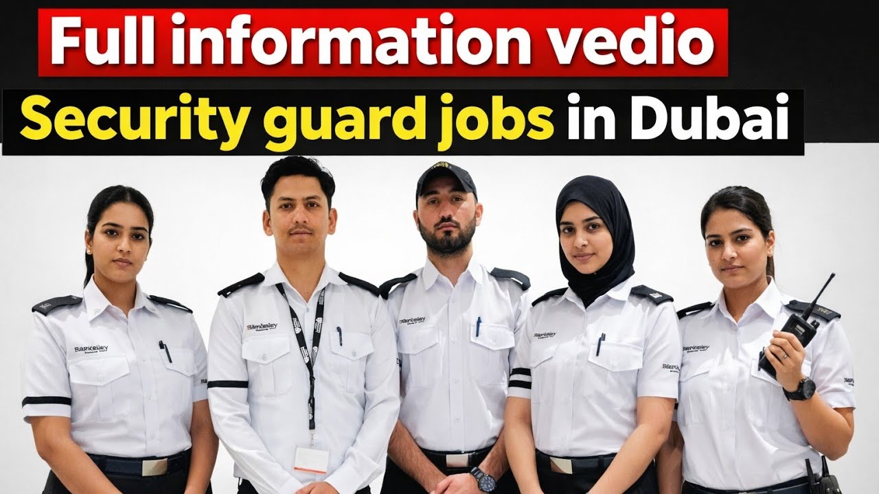 Requirements for Dubai Security Guard Job | how to get security guard job in Dubai | Dubai security 