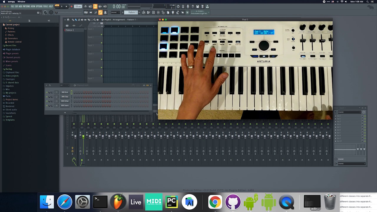 Quickly Remapping Drum Pads on Arturia Keylab mkII keyboard in FL Studio