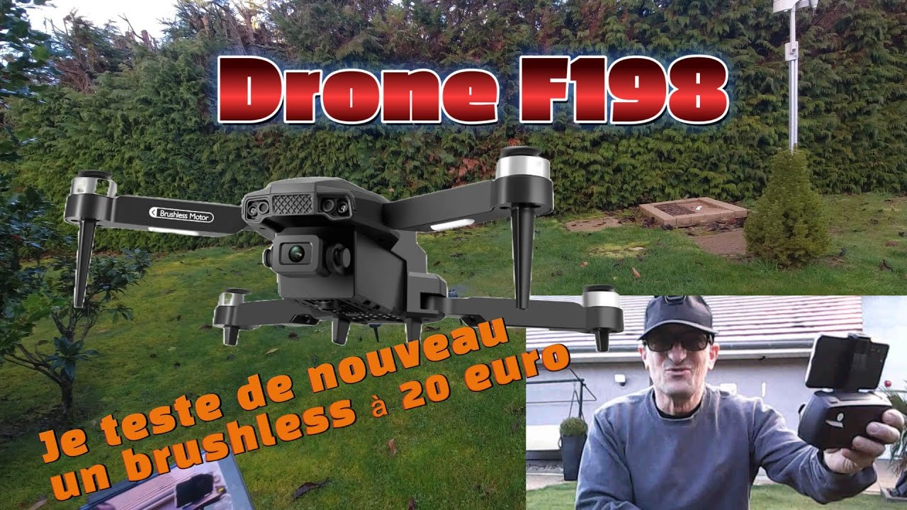 J'ai de nouveau acheté un drone brushless à 20 balles : Drone F198