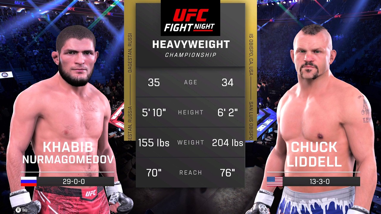 Khabib Nurmagomedov vs Chuck Liddell Full Fight - UFC 5 Fight Night