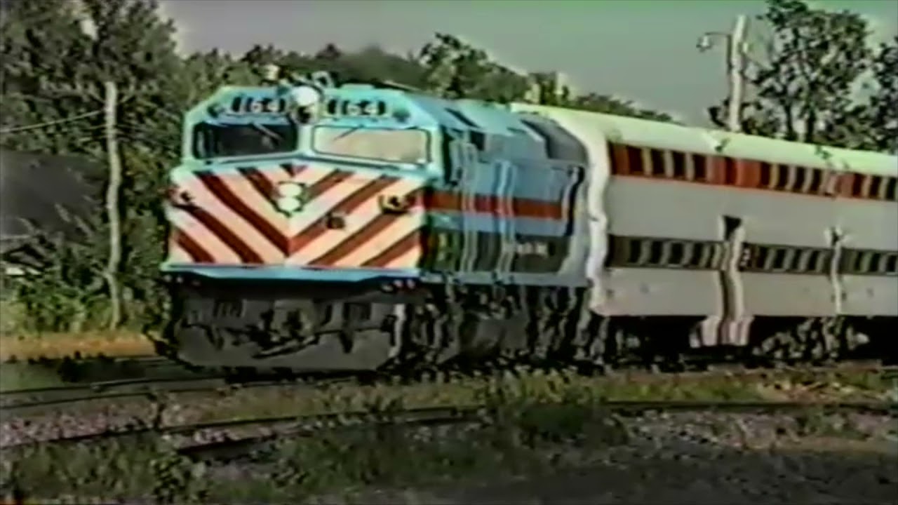 Part 2   1980's Chicago & NorthWestern Trains in Chicago