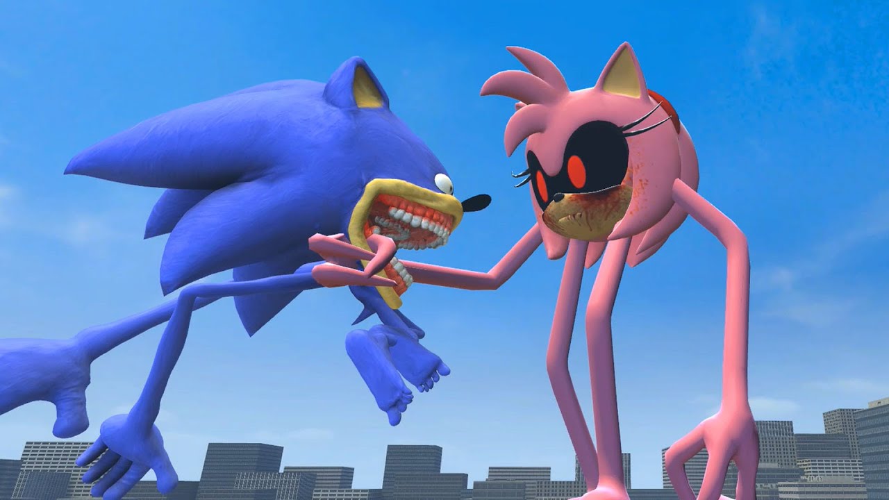 NEW NIGHTMARE AMY ROSE INNYUME SMILEY'S VS SHIN SONIC TAPES AND SONIC TAPES SMILEY IN GARRY'S MOD!
