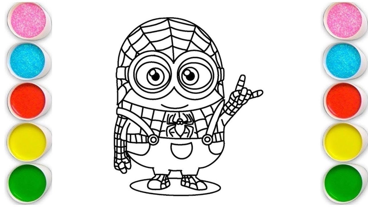 Minion Drawing, Painting & Coloring For Kids and Toddlers_ Child Art