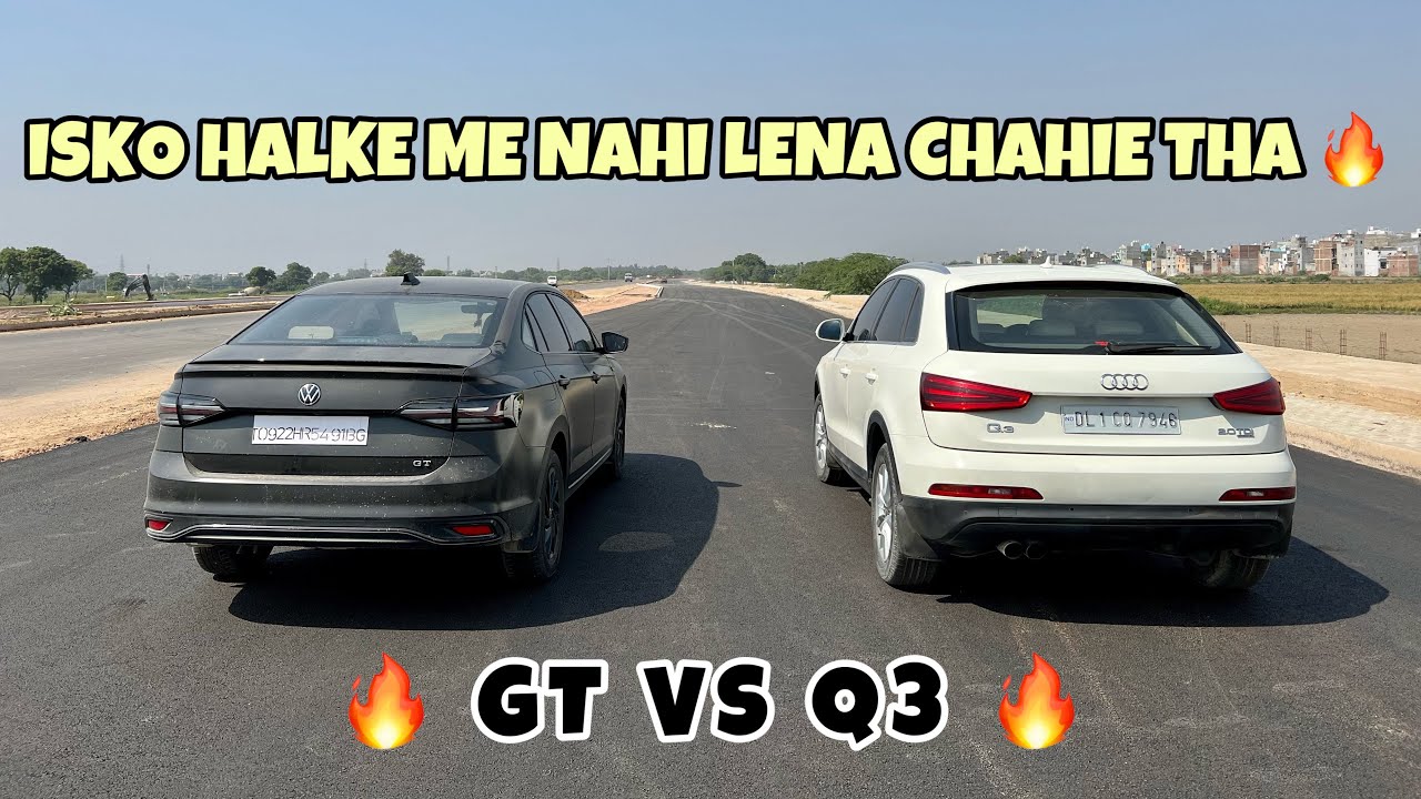 VIRTUS GT VS AUDI Q3 : DRAG RACE