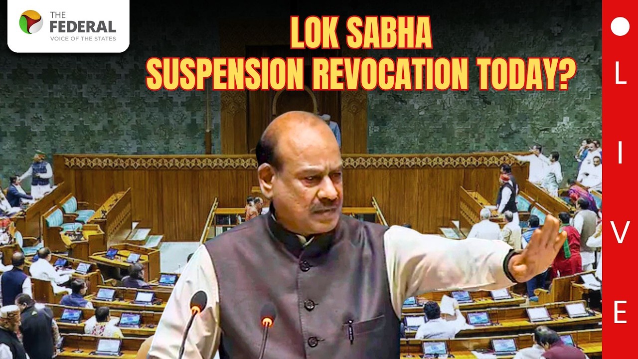 Lok Sabha live: Om Birla to move motion to revoke suspension of 8 MPs