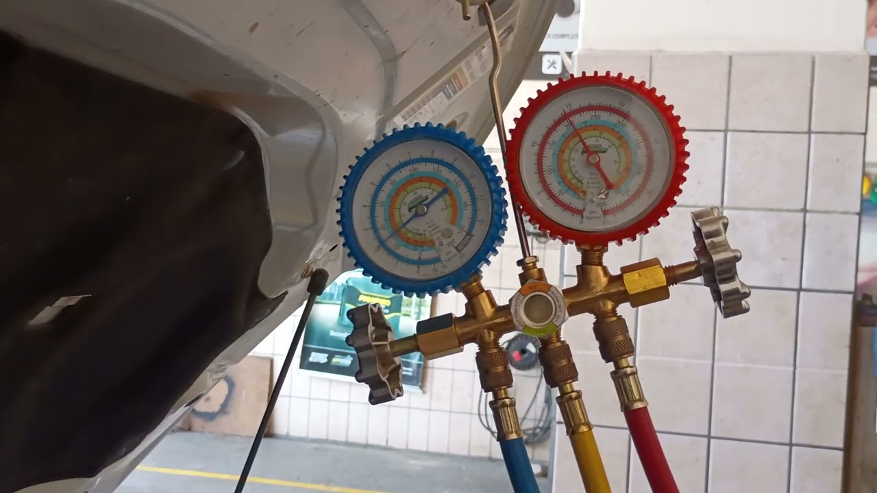 QUAL A PRESSÃO IDEAL PARA O AR CONDICIONADO DO CARRO, NOS RELÓGIOS MANIFOLD?
