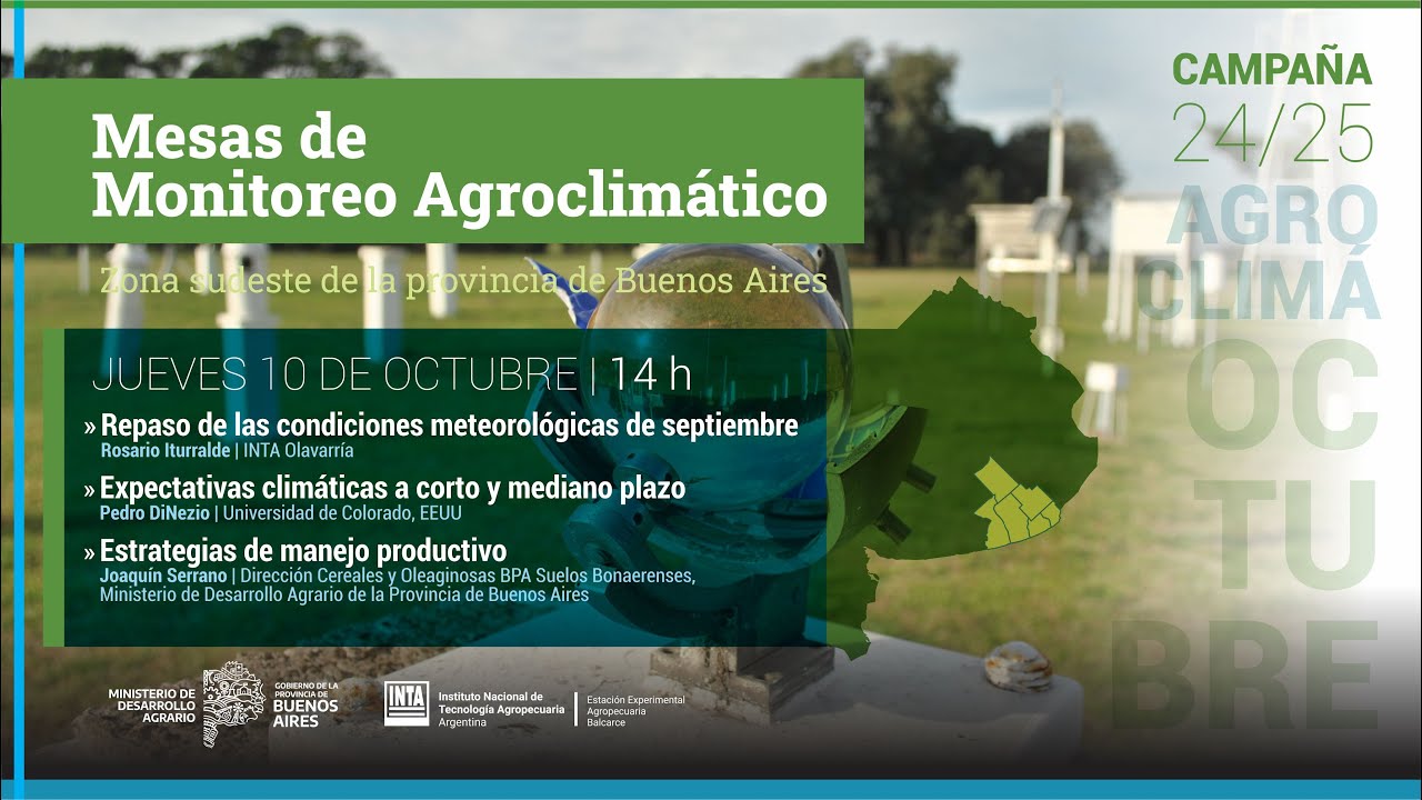 Mesas de Monitoreo Agroclimático | Octubre 2024