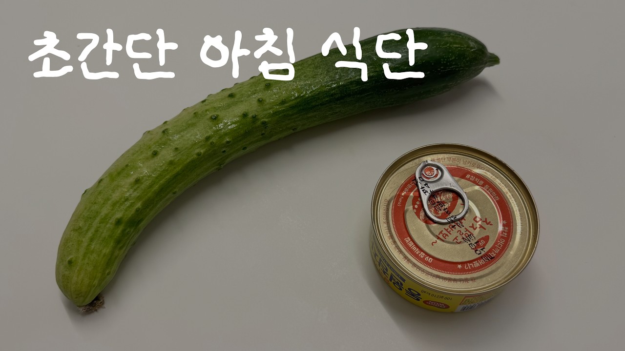 아침식단 고민 끝! 초간단 오이 김밥