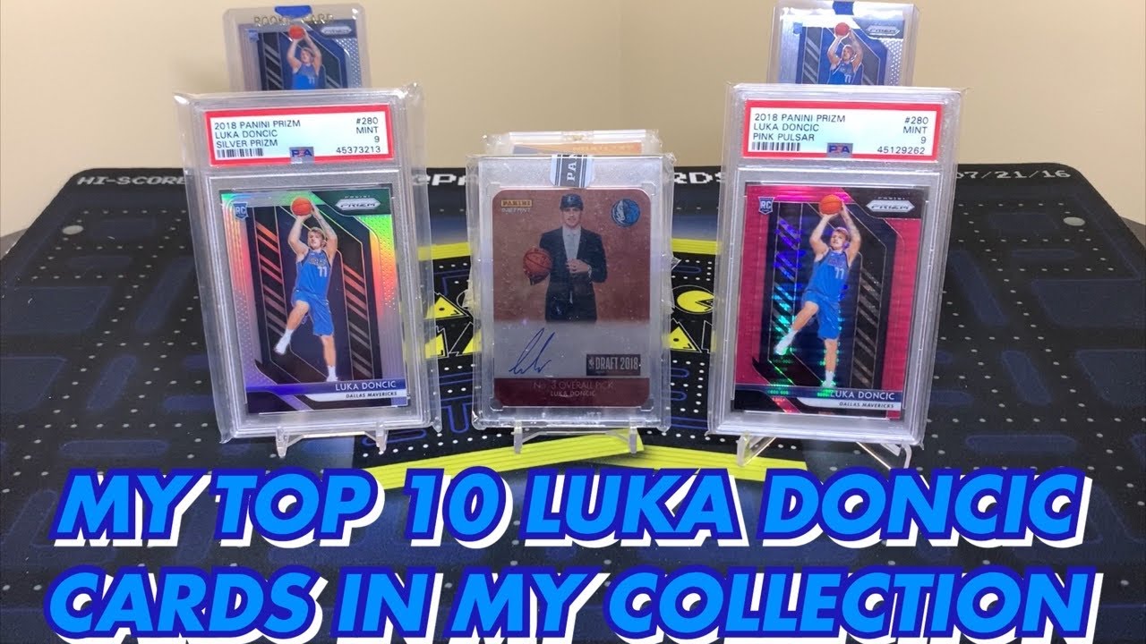 MY TOP 10 LUKA DONCIC CARDS IN MY SPORTS CARD COLLECTION!